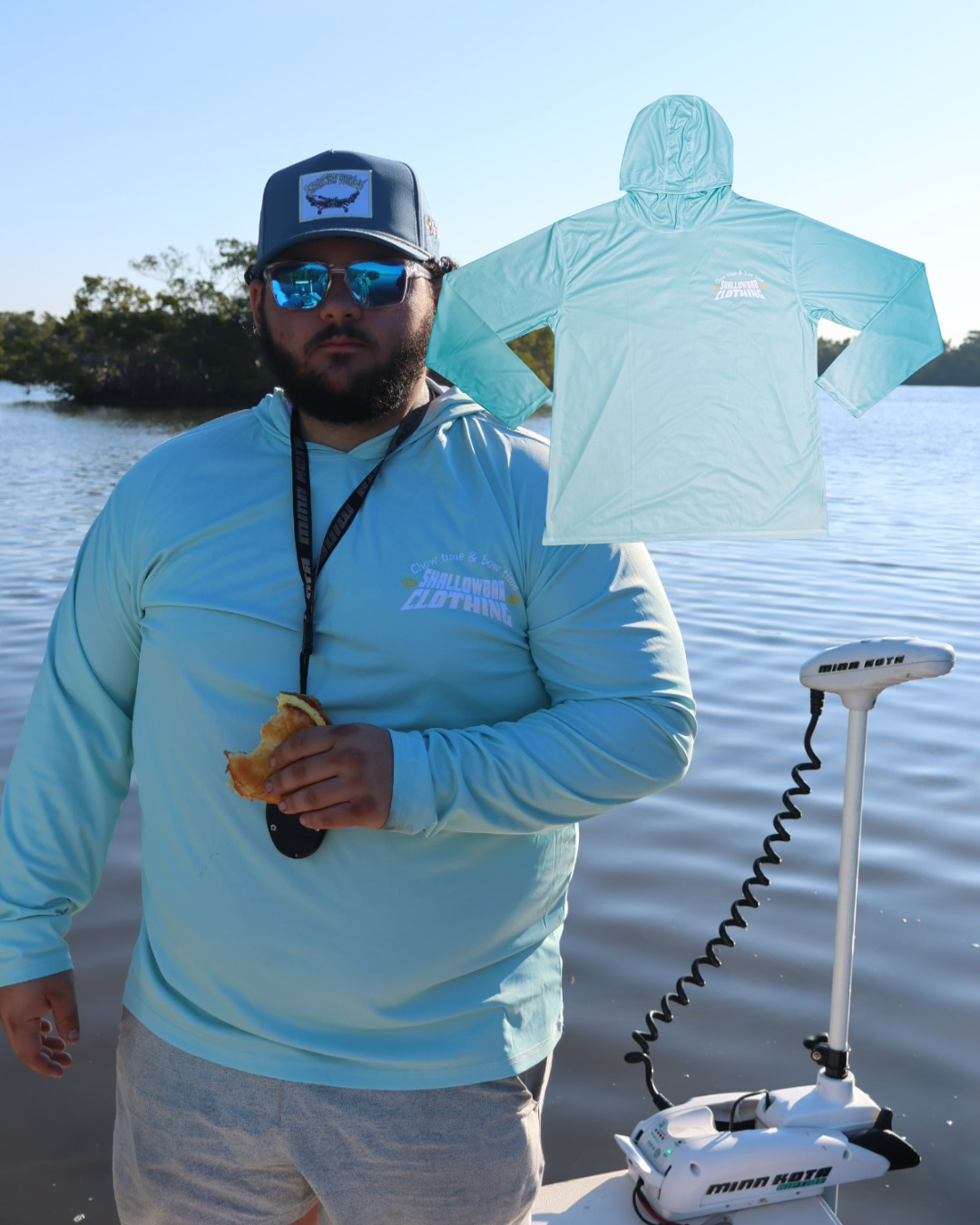 ‘Chow time & bow time’ hooded longsleeve